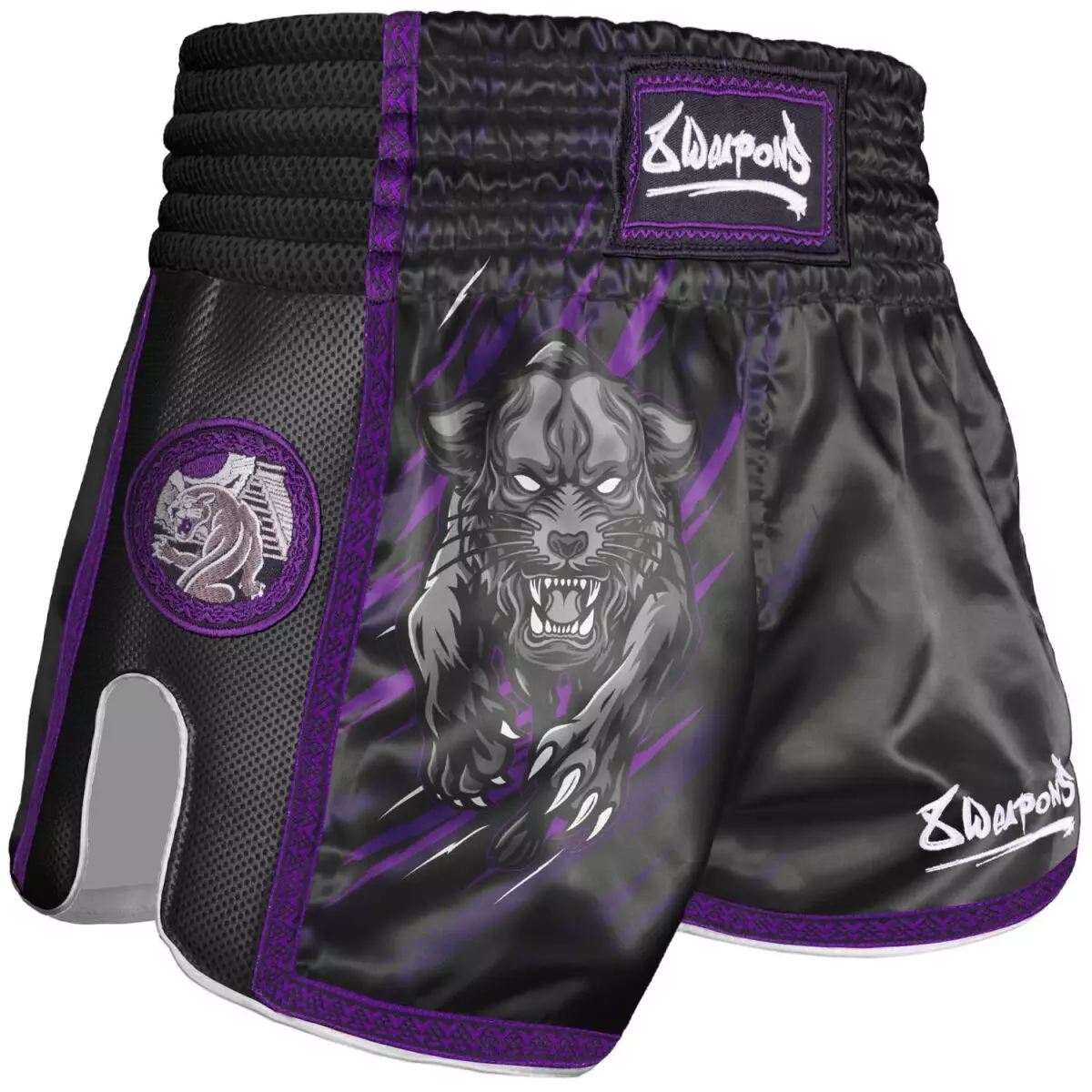 Short de boxe Thaï enfants 8 Weapons Beastial panther