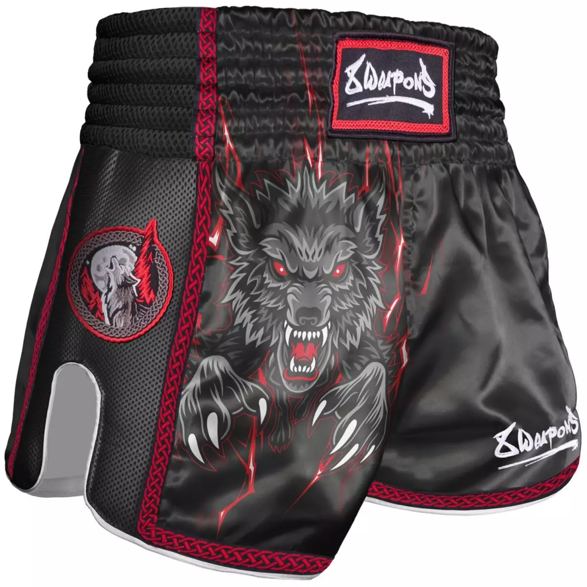 Short de boxe Thaï 8 Weapons Beastial wolf