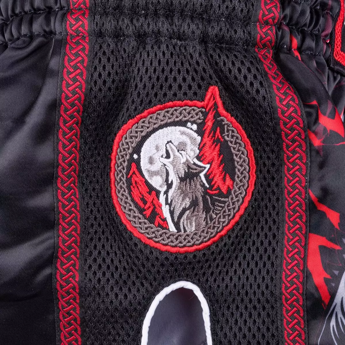short-de-boxe-8weapons-enfant-beatial-wolf-noir-rouge