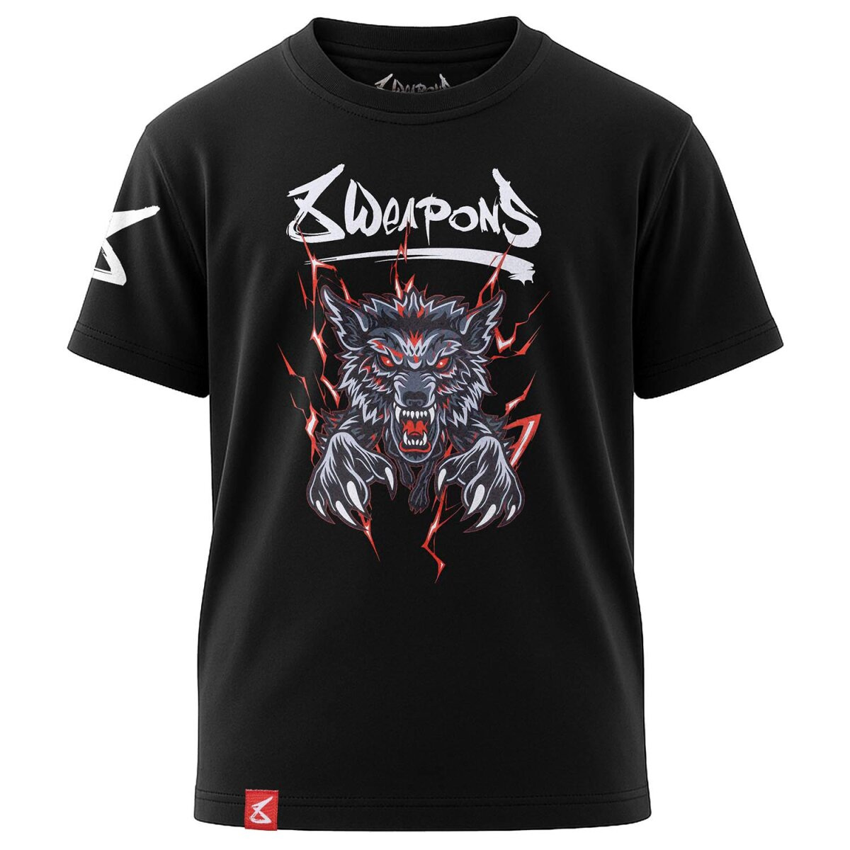 8weapons-tshirt-enfant-bestial-wolf-noir-rouge
