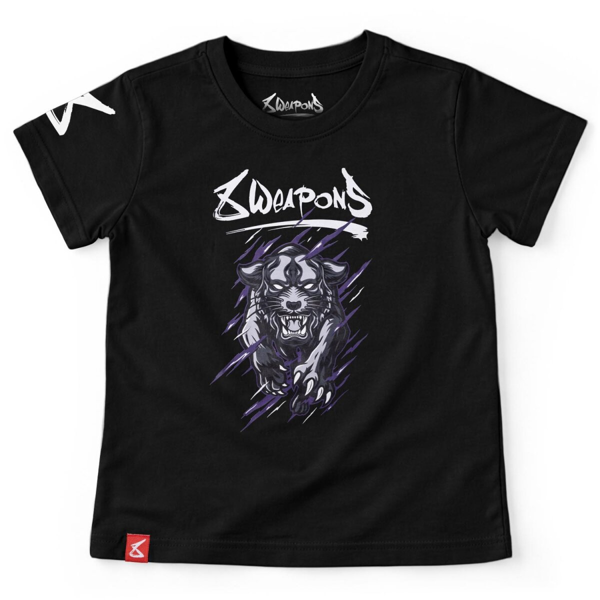 8-weapons-tshirt-enfant-bestial-panther-noir-violet