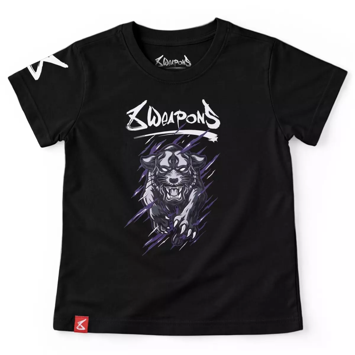 8-weapons-tshirt-enfant-bestial-panther-noir-violet