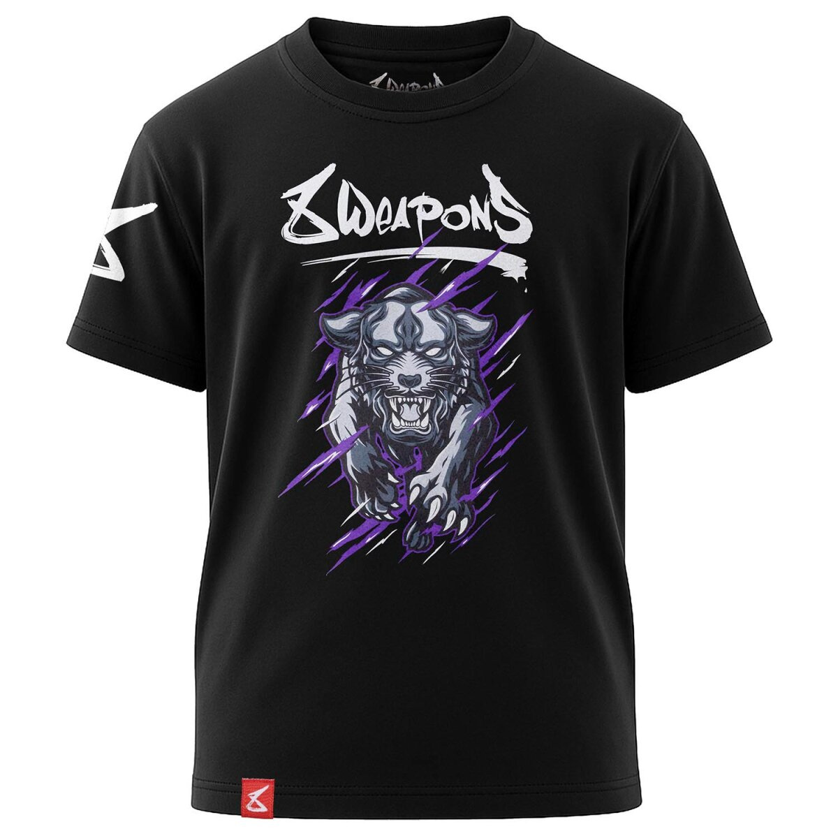 8weapons-tshirt-enfant-bestial-panther-noir-violet