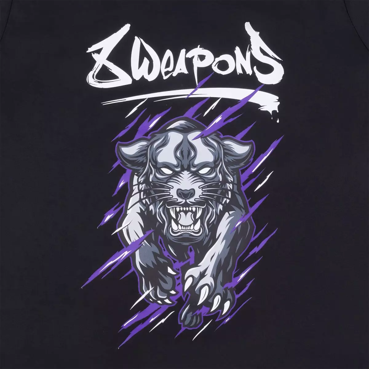 8-weapons-t-shirt-enfant-bestial-panther-noir-violet