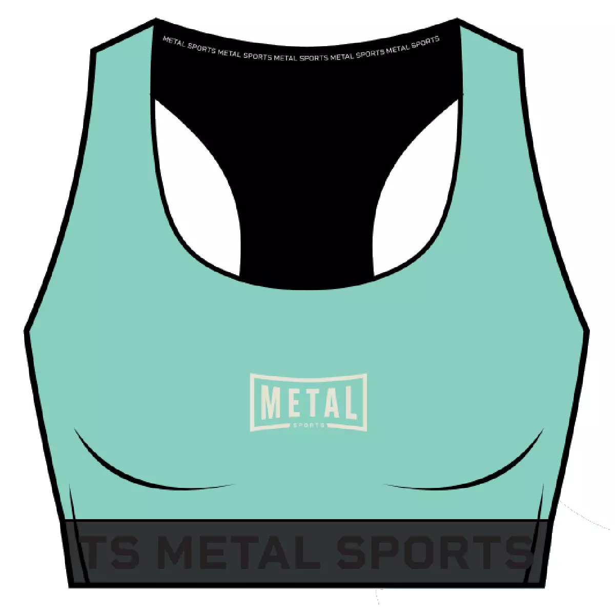 Brassière Metal boxe Deep water