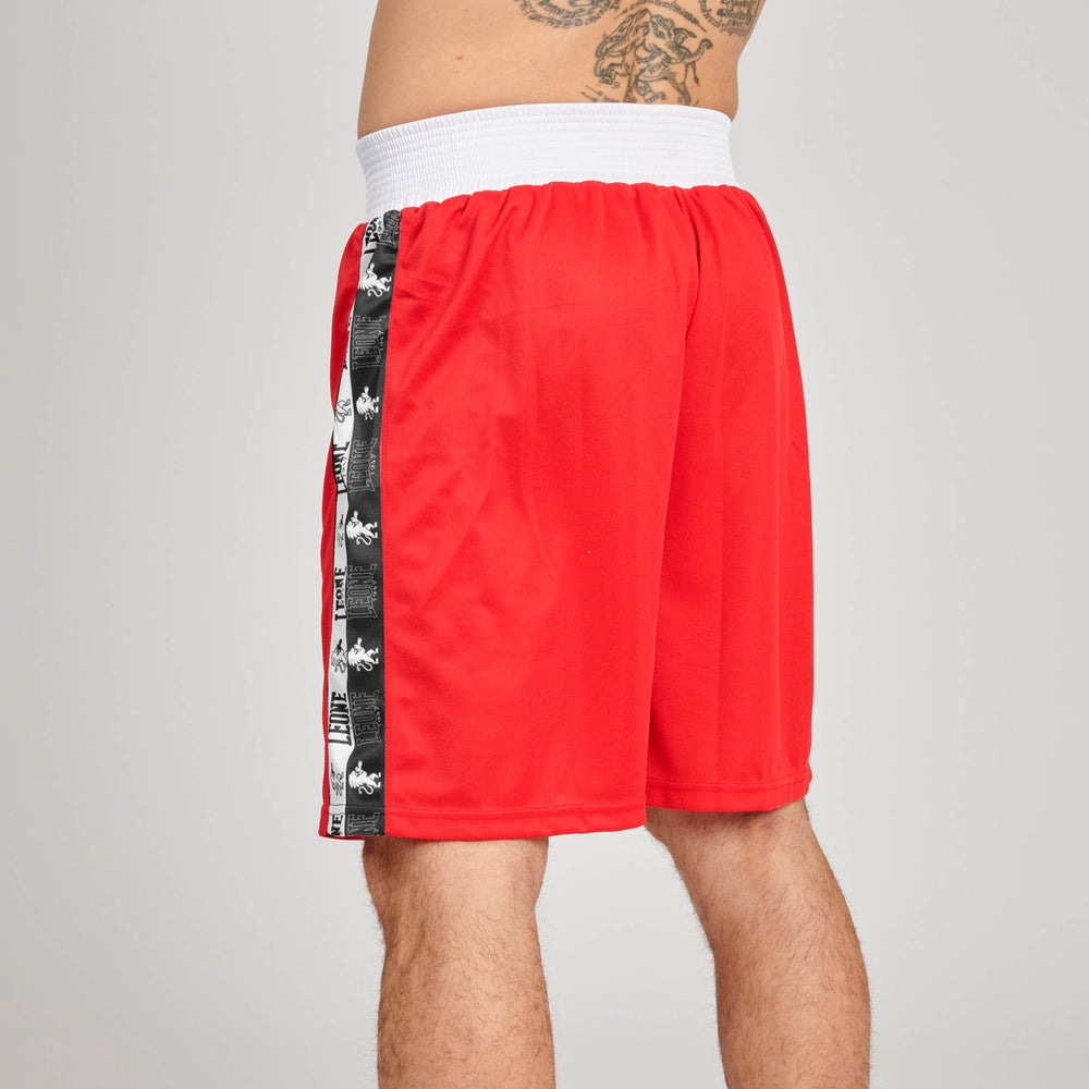 short-de-boxe-leone-iconic-ab232-rouge