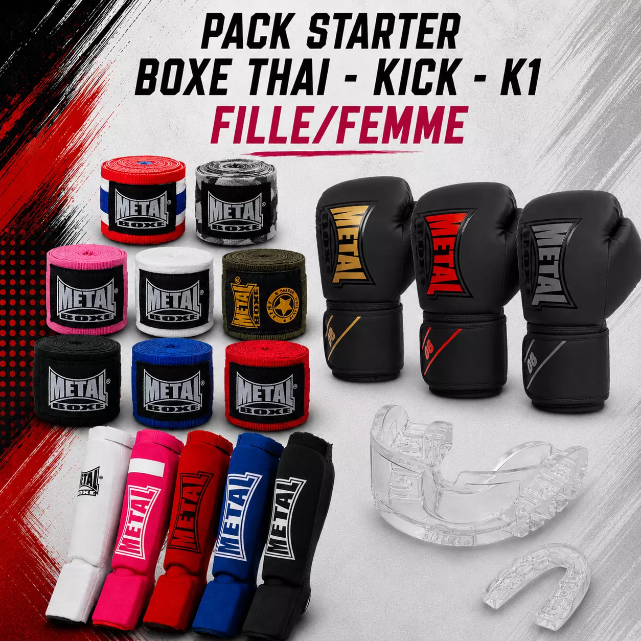 Pack STARTER Boxe Thaï Femme/Fille