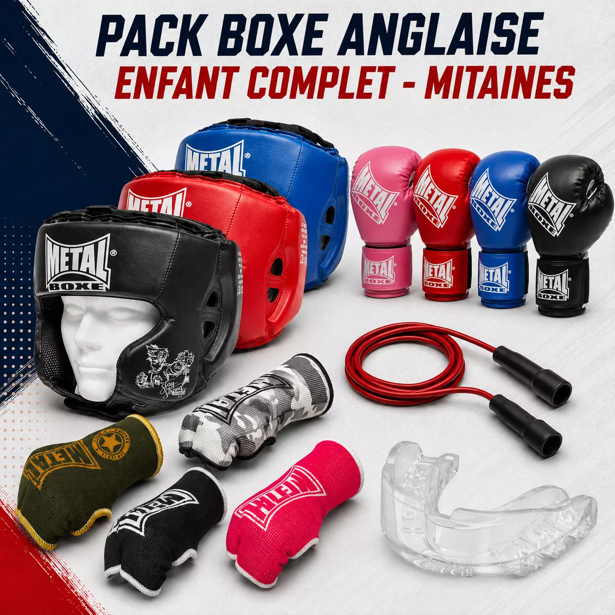 Pack Boxe Anglaise Enfant Complet - Mitaines