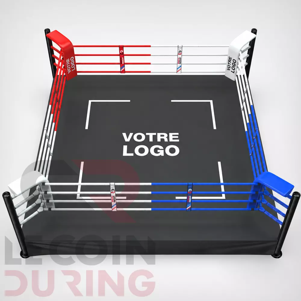 Ring de boxe sur podium de 30 à 50 cm