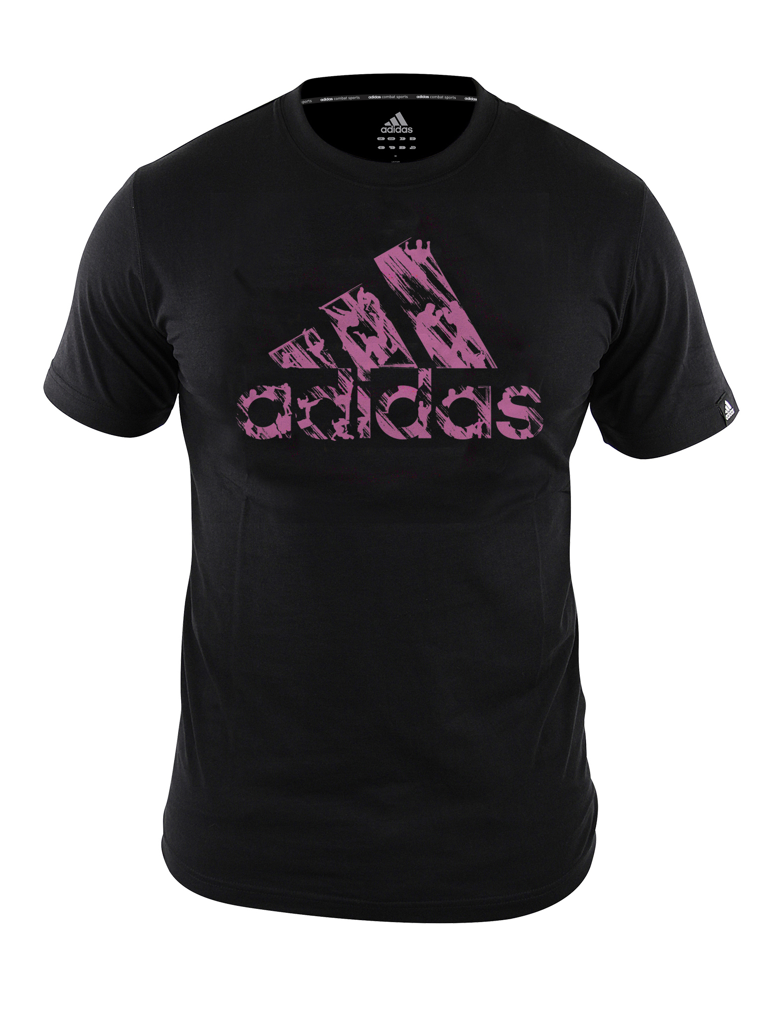 T-shirt Adidas graphic noir et rose