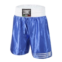 Tenue De Boxe Adulte Metal Boxe - Short Et Débardeur En Satin Bleu - Taille XL