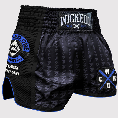 short-muaythai-wicked-one-infinit-noir-bleu