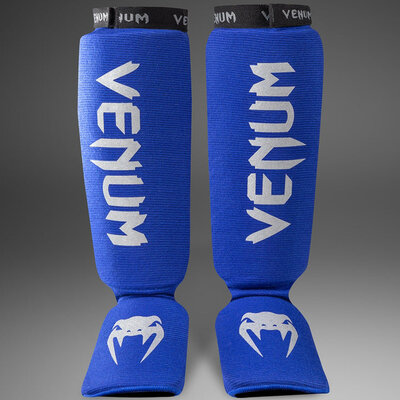 protege-tibias-pieds-boxe-venum-kontact-bleu