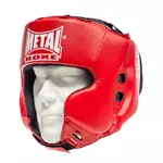 casque-metal-boxe-adulte-rouge