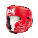 casque-metal-boxe-enfant-rouge