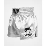 short-de-boxe-thai-classic-venum-argent-noir