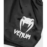 short-de-boxe-thai-venum-noir-blanc-classic