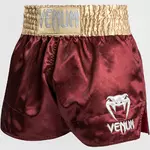 short-boxe-thai-venum-bordeau-or