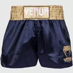 short-boxe-thai-venum-classic-bleu-marine-or