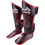 protege-tibia-pied-8-weapons-enfant-noir-rouge