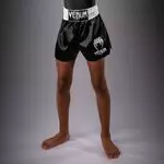 short-de-boxe-enfant-venum-classic-noir-blanc