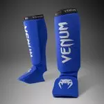 protege-tibia-pieds-boxe-venum-kontact-bleu