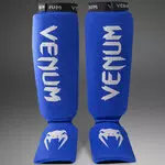 protege-tibias-pieds-boxe-venum-kontact-bleu