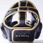 casque-de-boxe-elion-cuir-noir-et-or