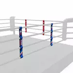 entre-corde-ring-de-boxe-bleu-blanc-rouge
