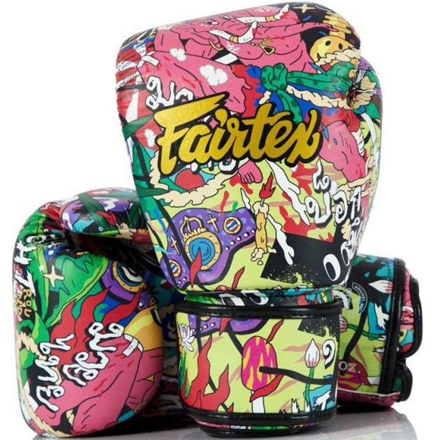 Gants De Boxe Fairtex BGVG1 édition Limitée GLORY – Cuir Noir/or – 10oz à 16oz