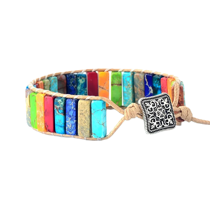 BRACELET 7 CHAKRAS REGLABLE