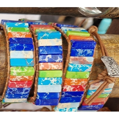 BRACELET 7 CHAKRAS REGLABLE