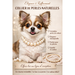 CHIEN  + PERLES