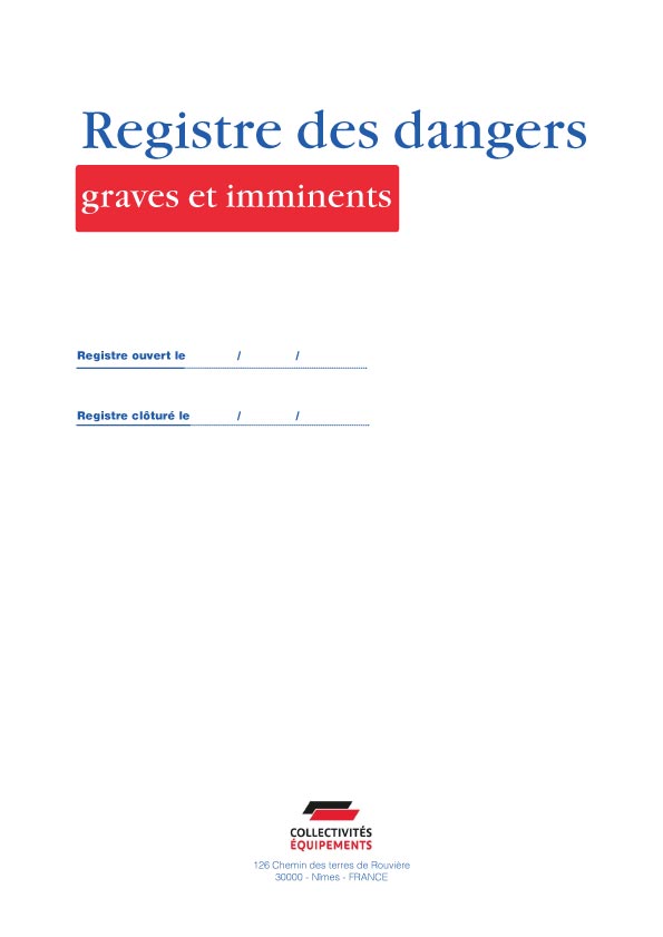 Registre des dangers graves et imminents mairie