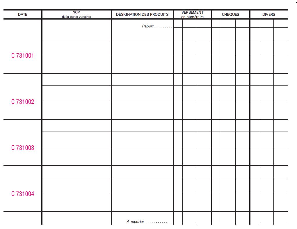 QUITTANCE JOURNAL P1RZ