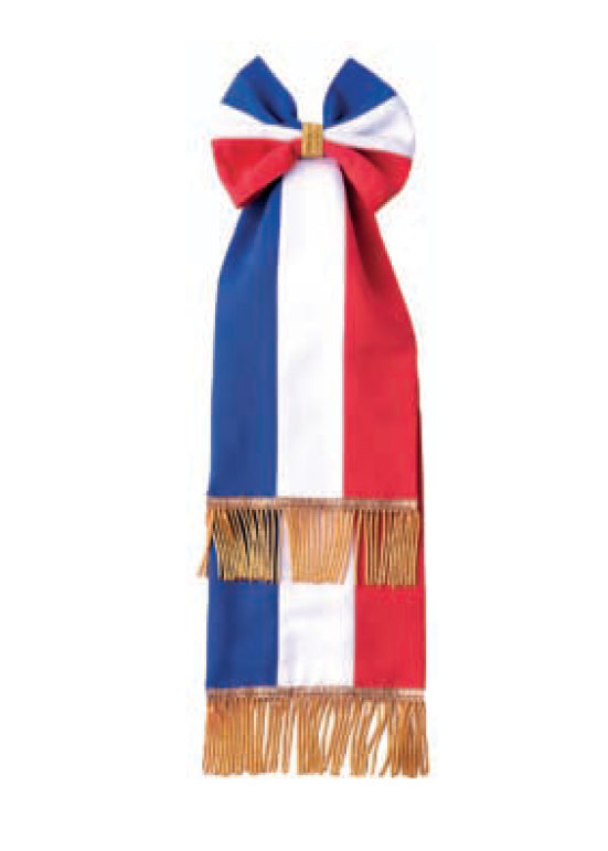 Cravate tricolore pour drapeau anciens combattants
