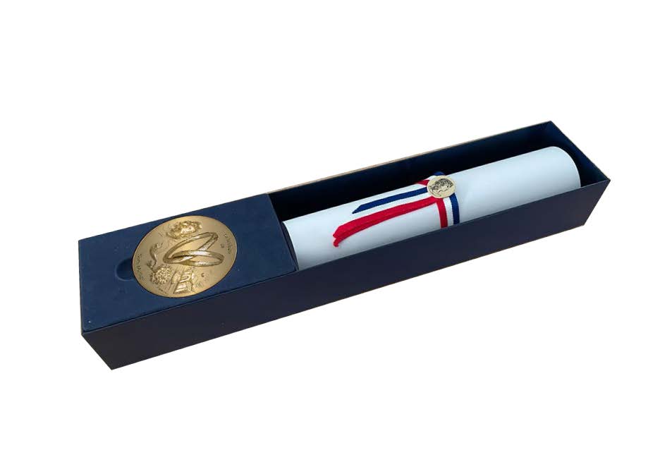 COFFRET MEDAILLE DIPLOME pour mairie