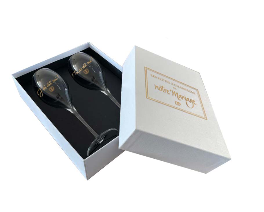 FLUTES DANS COFFRET cadeau administrés