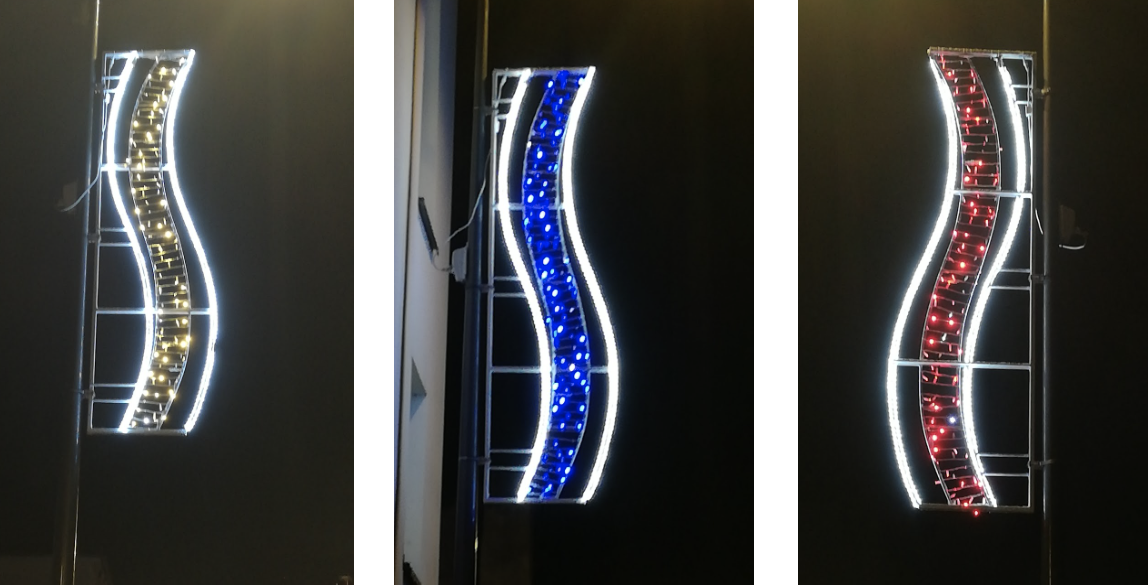 Décoration lumineuse pour collectivité