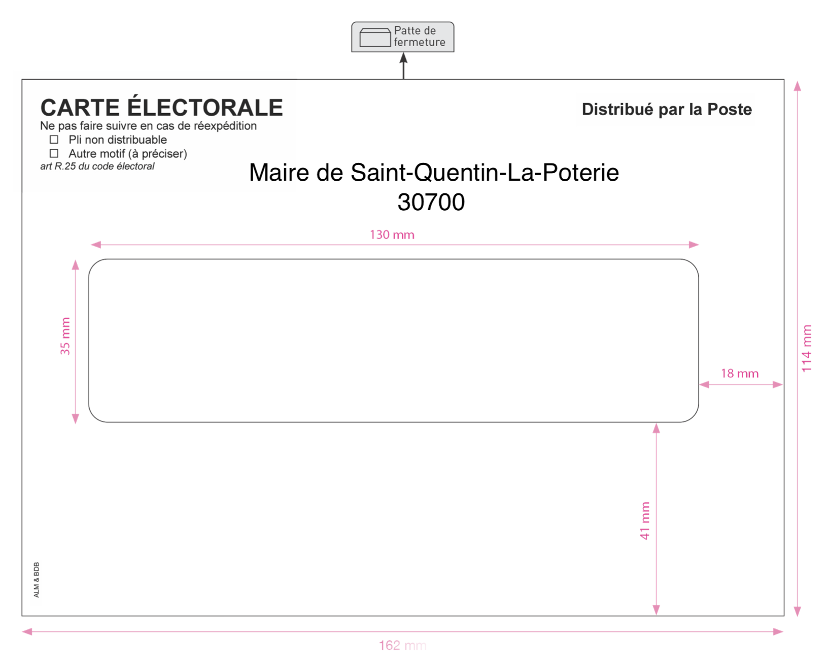 ENVELOPPES PERSONNALISEES ELECTION MAIRIE PAS CHER