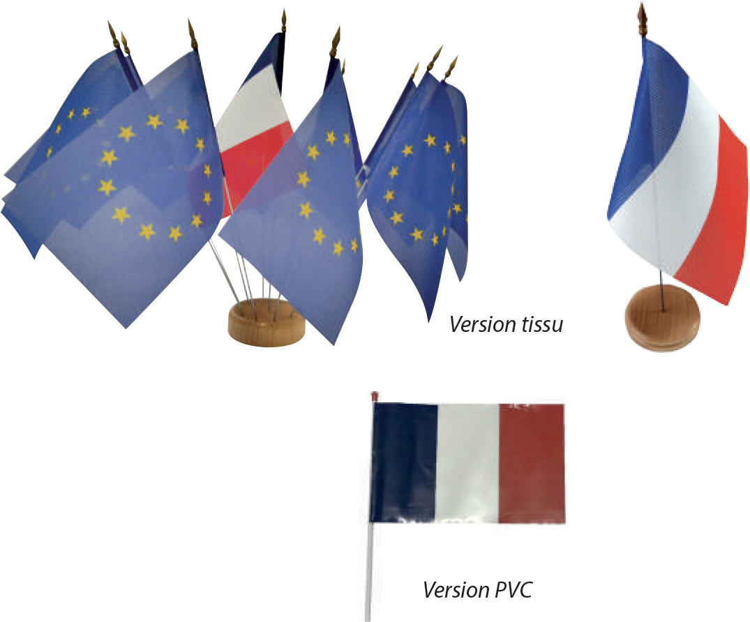 drapeaux de table pour mairie