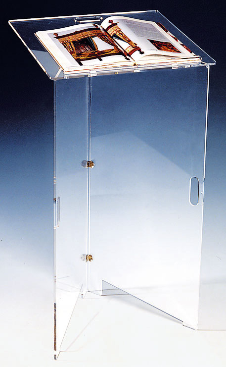 Pupitre plexiglass portable pour mairie et voeux du maire
