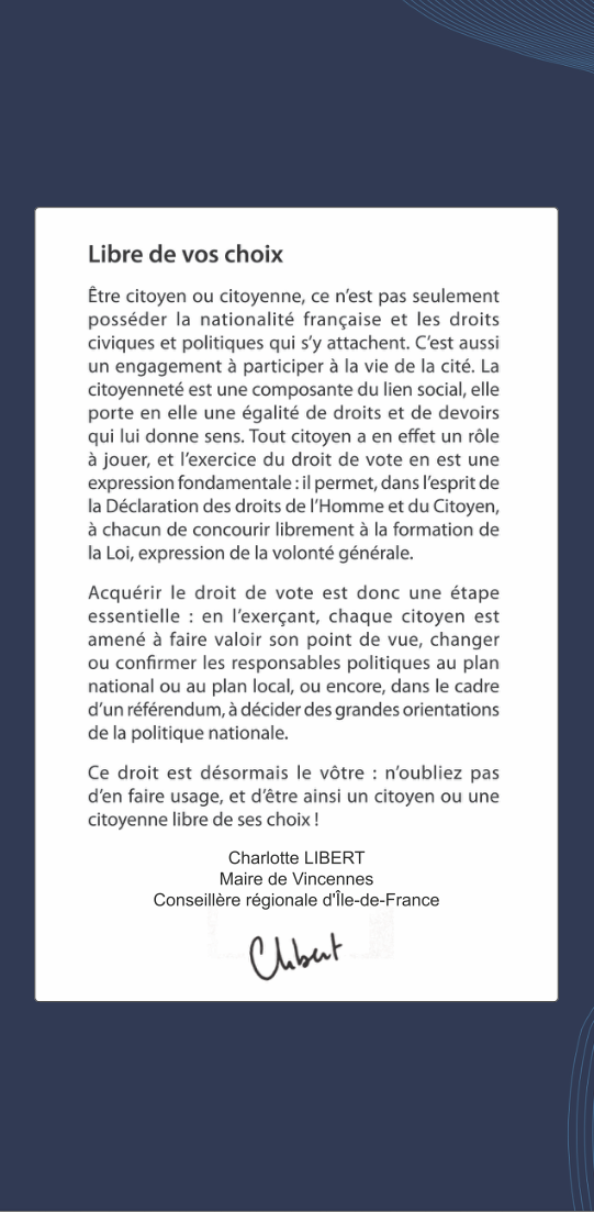 Livret de famille personnalisé mot du maire