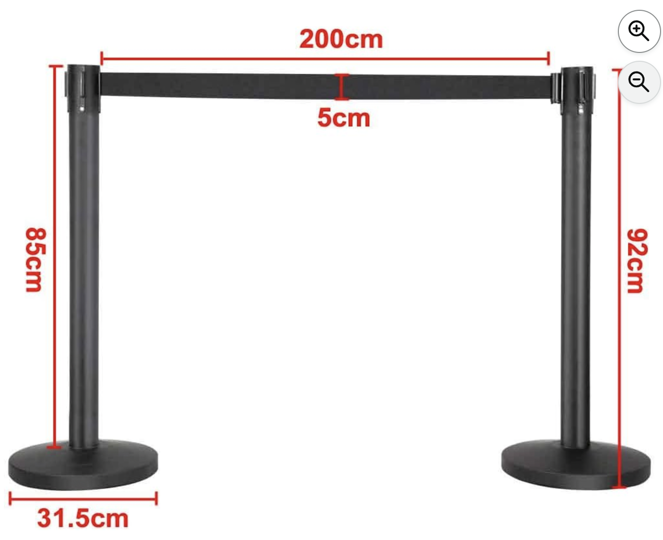 Lot de 2 poteaux à sangle pour commune