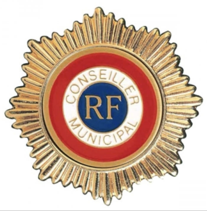 Insigne broche Conseiller Municipal