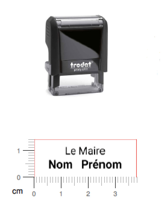 Tampon TRODAT 4911 identité mairie
