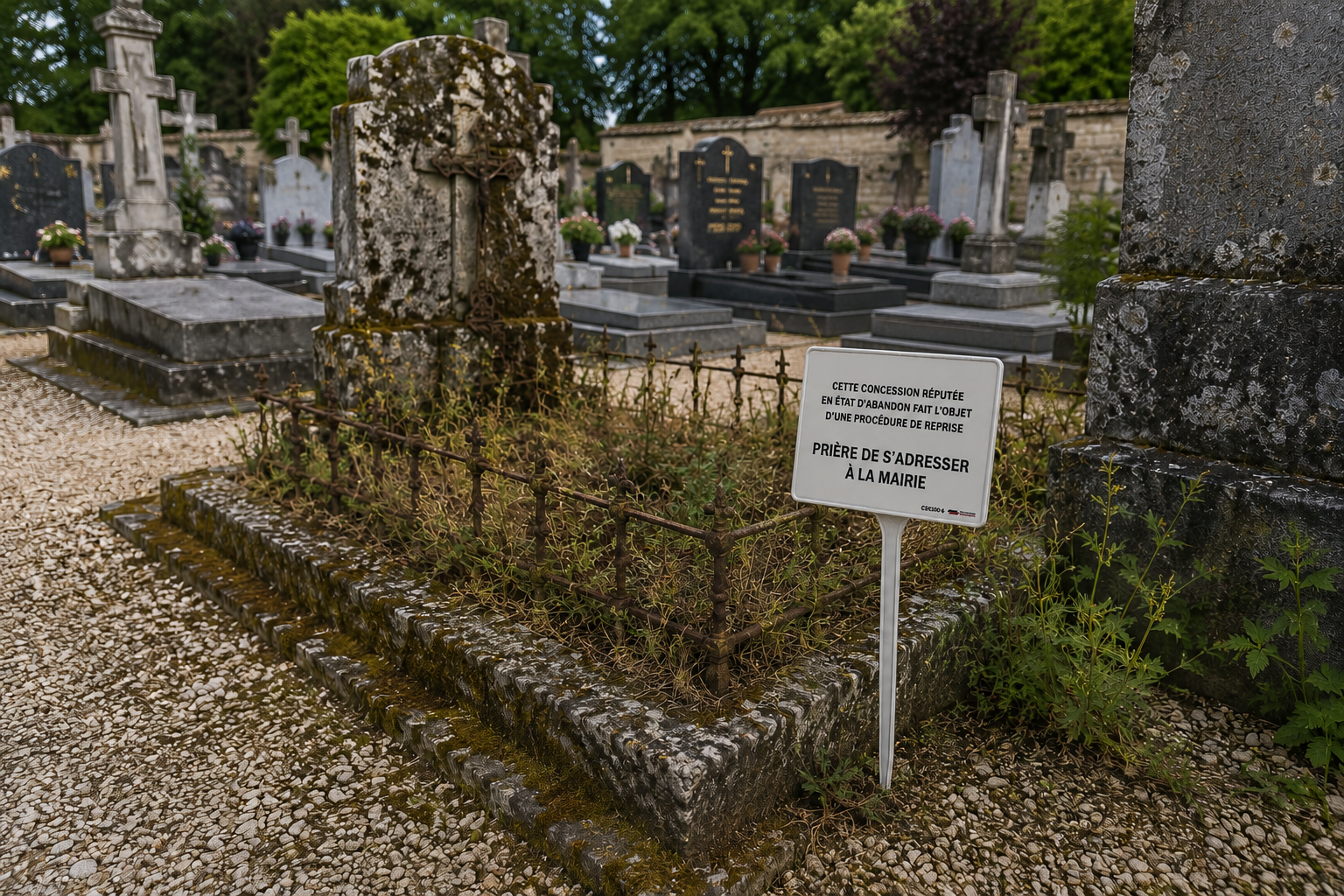 signalisation cimetière mairie