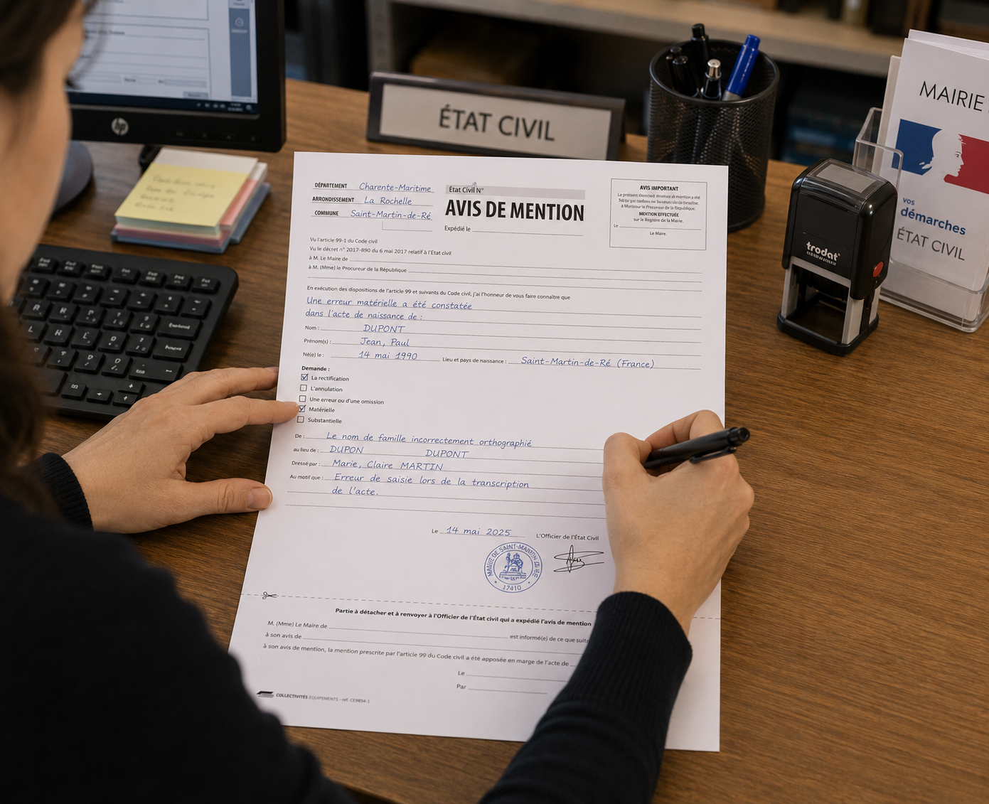 avis de mention erreurs materielles mairie