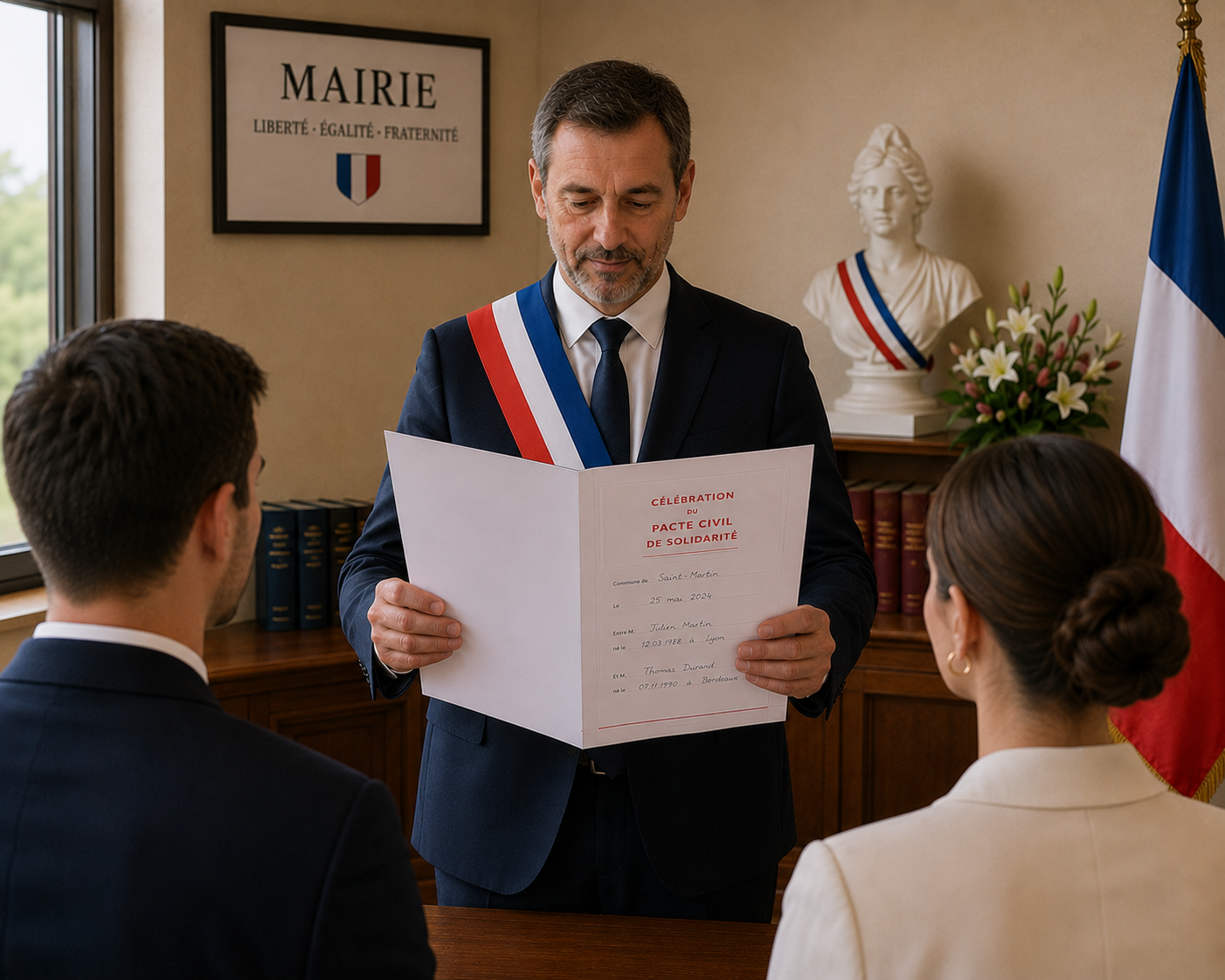CELEBRATION DU PACS MAIRIE
