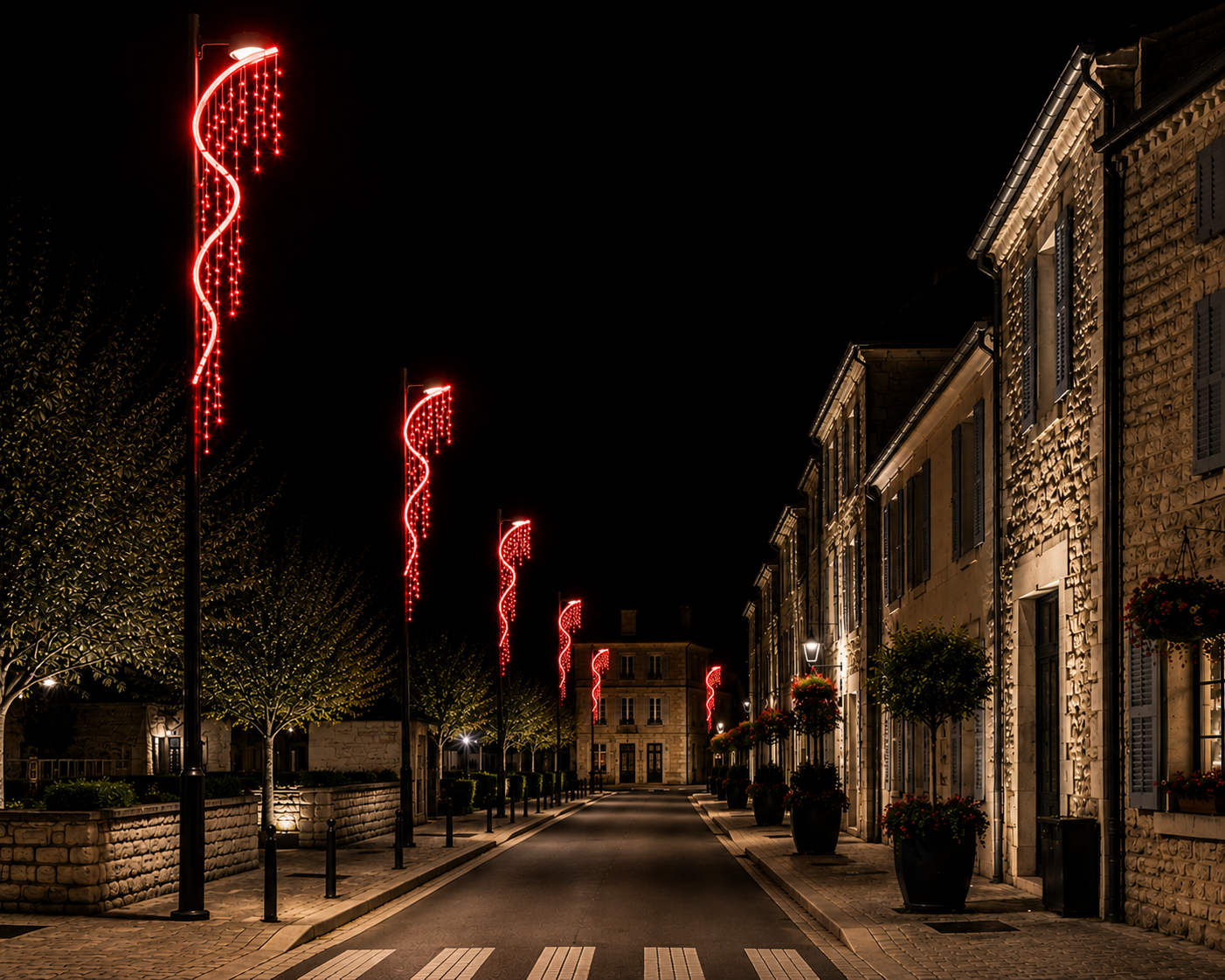 DECOR MOTULA PETILLANT ROUGE